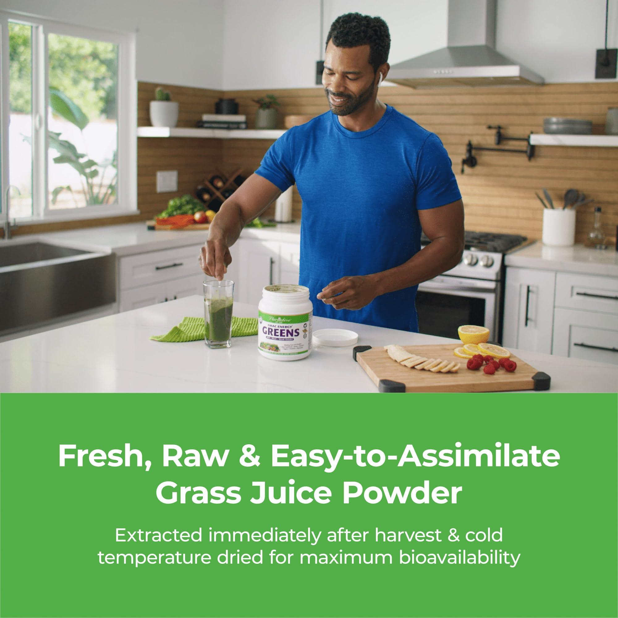 Paradise Herbs Paradise Herbs, ORAC Energy Greens Powder, Antioxidant Power of 24 Servings of Fruits & Vegetables in 1 Scoop, 120 Servings
