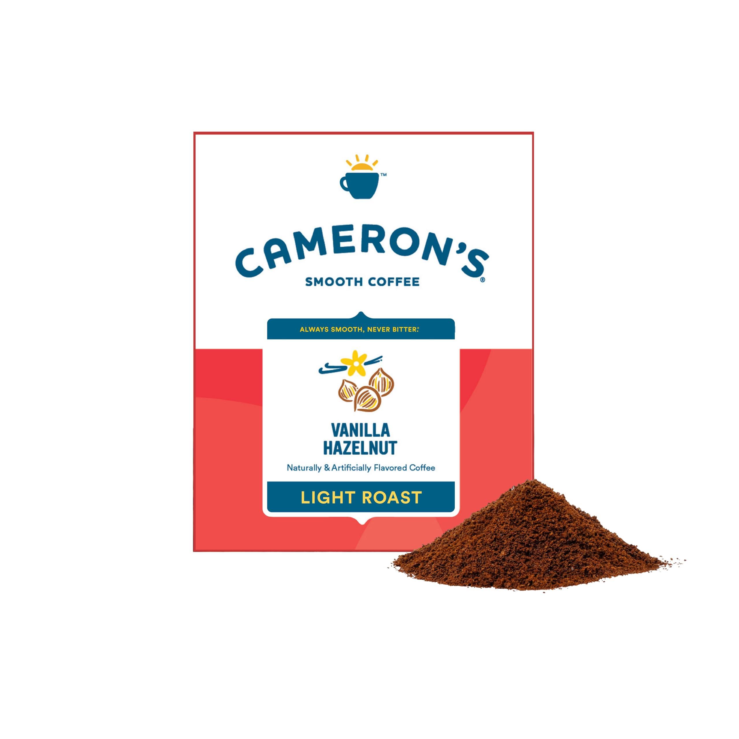 Cameron\'s Coffee Cameron\'s Coffee Vanilla Hazelnut Roasted Ground Coffee, Light Roast, 4-Pound Bag, (Pack of 1)