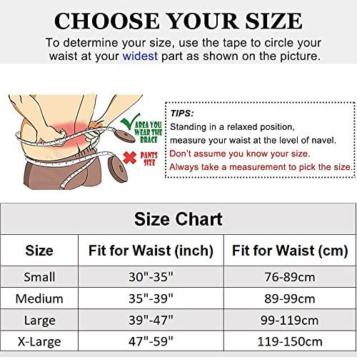 Health In Lower Back Braces for Back Pain Relief - Compression Belt for Men & Women - Lumbar Support Waist Backbrace for Herniated Disc, Sciatica, Scoliosis - Breathable Mesh Design, Adjustable Straps (M, Gray)