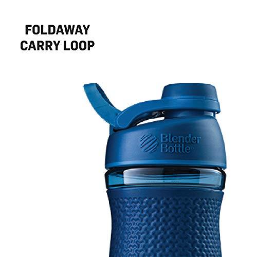 BlenderBottle BlenderBottle SportMixer Shaker Bottle Perfect for Protein Shakes and Pre Workout, 28-Ounce, Black