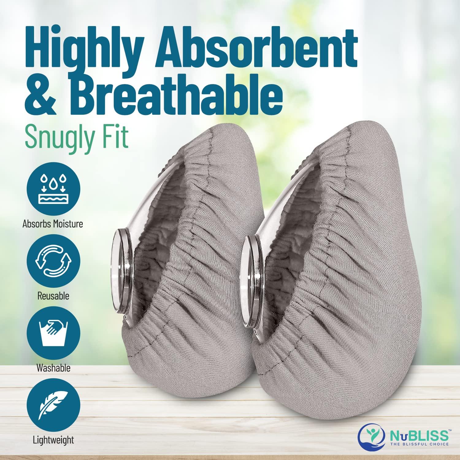NuBliss CPAP Mask Liners - FSA & HSA Eligible 4-Pack Soft Cushion Mask Cover Compatible with F20 & F10 Mask, A Variety of Nasal Masks, Mouth Masks, and Most Full Face Masks - Washable, Reusable, Lightweight