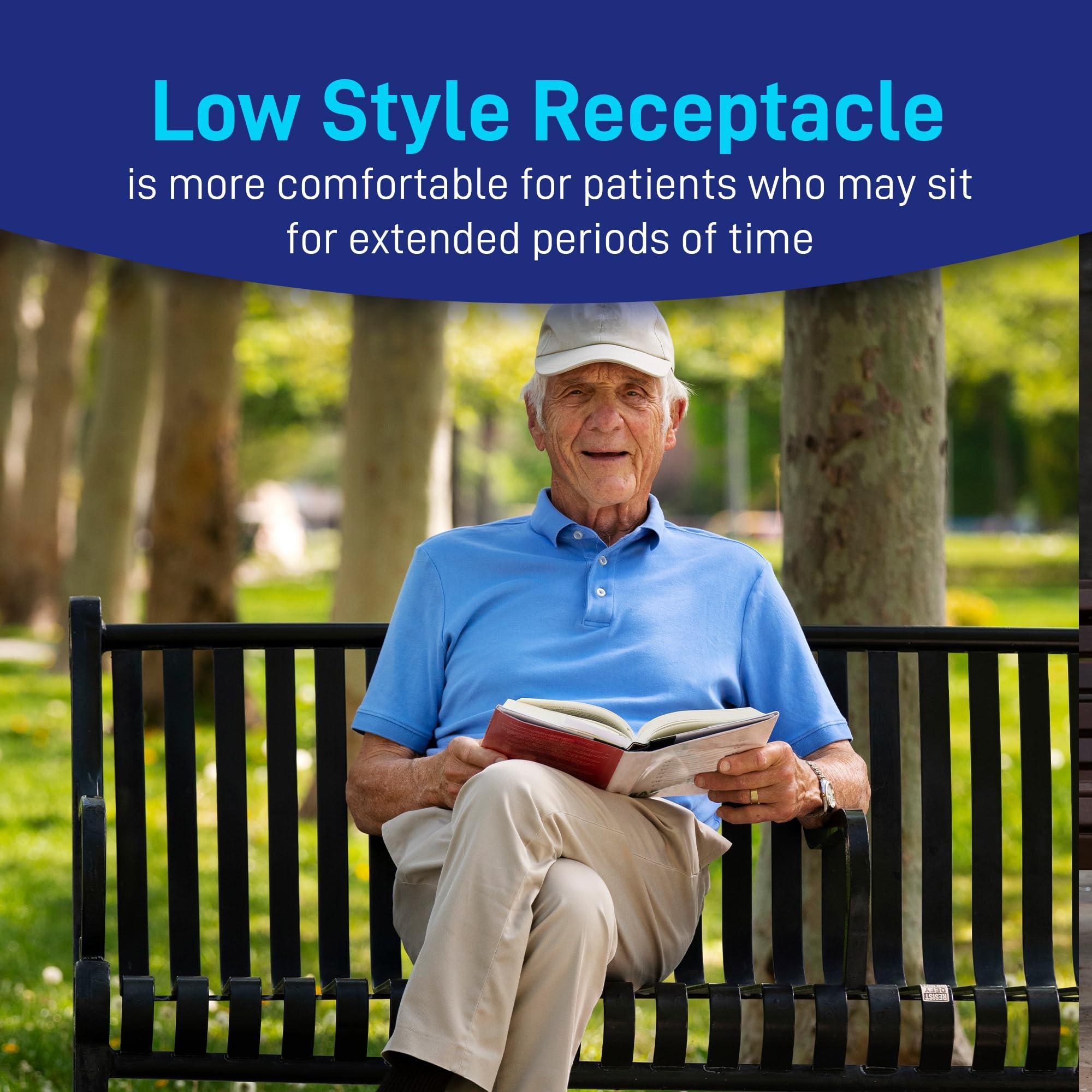 Arcus Medical Afex Male Incontinence Management System - Incontinence Underwear with Low Receptacle Design for Long-Term Sitting - Includes Boxer Briefs, 500 ml Collection Bag, Cleanser & Cleaning Container - L