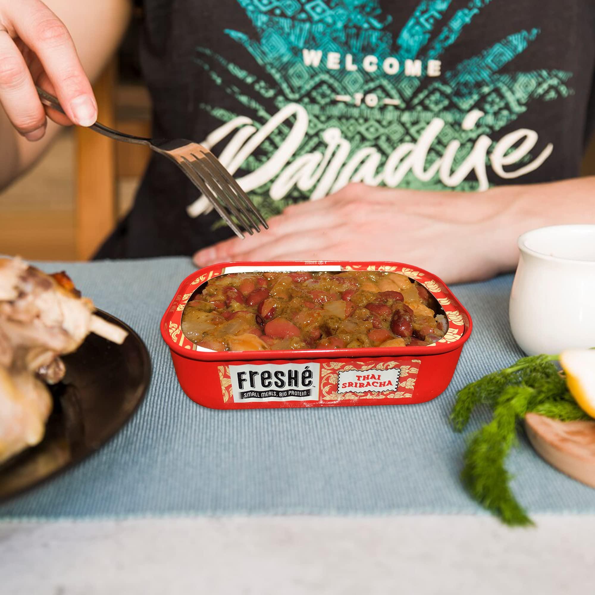 Freshé Fresh Gourmet Canned Tuna Variety Pack (4 Pack) Healthy High-Protein Skipjack Fish & Ready-to-Eat Meal  All-Natural, Non-GMO, Wild-Caught Tuna  Gluten Free Diet Friendly