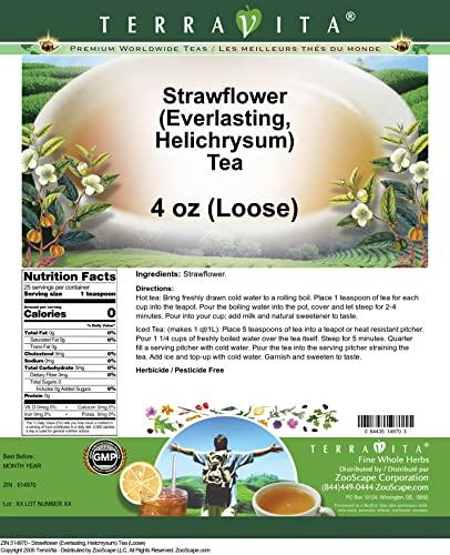TerraVita Strawflower (Everlasting, Helichrysum) Tea (Loose) (4 oz, ZIN: 514970) - 3 Pack