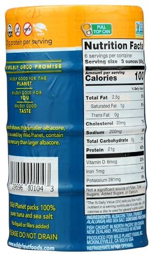 Wild Planet Wild Planet Wild Albacore Tuna Cans, 5 Ounce, 4 Pack