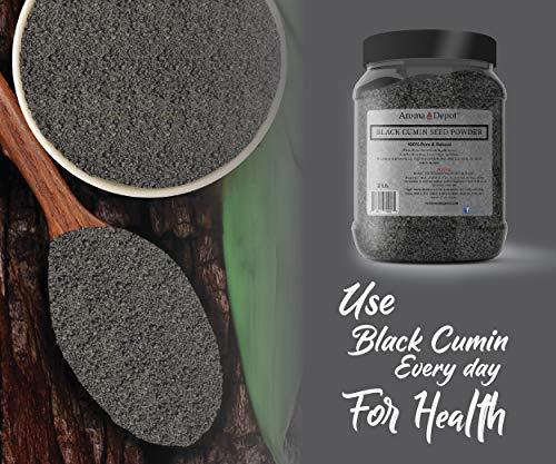 Aroma Depot 8 oz Black Seed Powder,GROUND (Nigella Sativa), Black Cumin, Kalonji,100% Non-GMO NON-Irradiated & Gluten Free