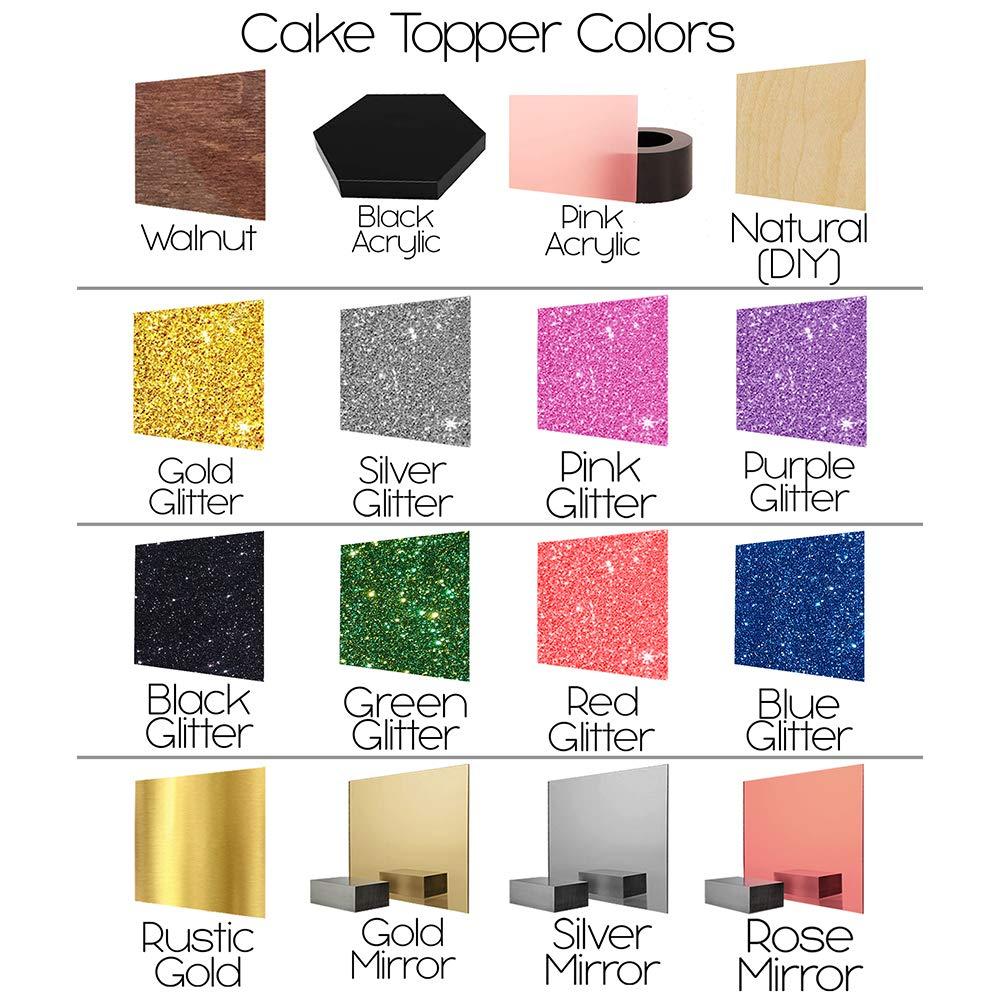 Just Customized Personalized Birthday Cake Topper With Customized Name and Age