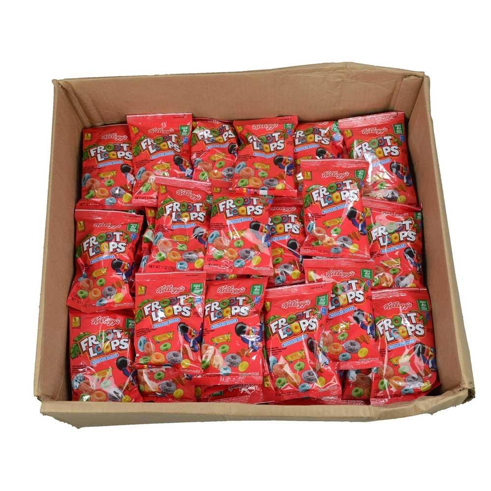 Kellogg's Kelloggs Froot Loops For Schools Cereal, 1 Ounce -- 96 per case.