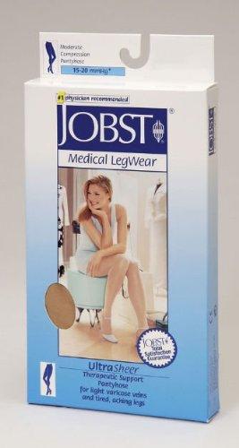 JOBST JOBST 119376 BSN Medical UltraSheer Compression Stocking, Waist High, 15-20mmHg, Closed Toe, X-Large, Classic Black