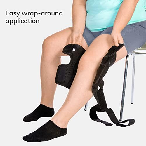 BraceAbility BraceAbility Plus Size Torn Meniscus ROM Knee Brace - Hinged Post Surgery Support with Flexion Extension Control for Hyperextension Locking, Ligament PCL or ACL Tears, Osteoarthritis Relief (5XL)