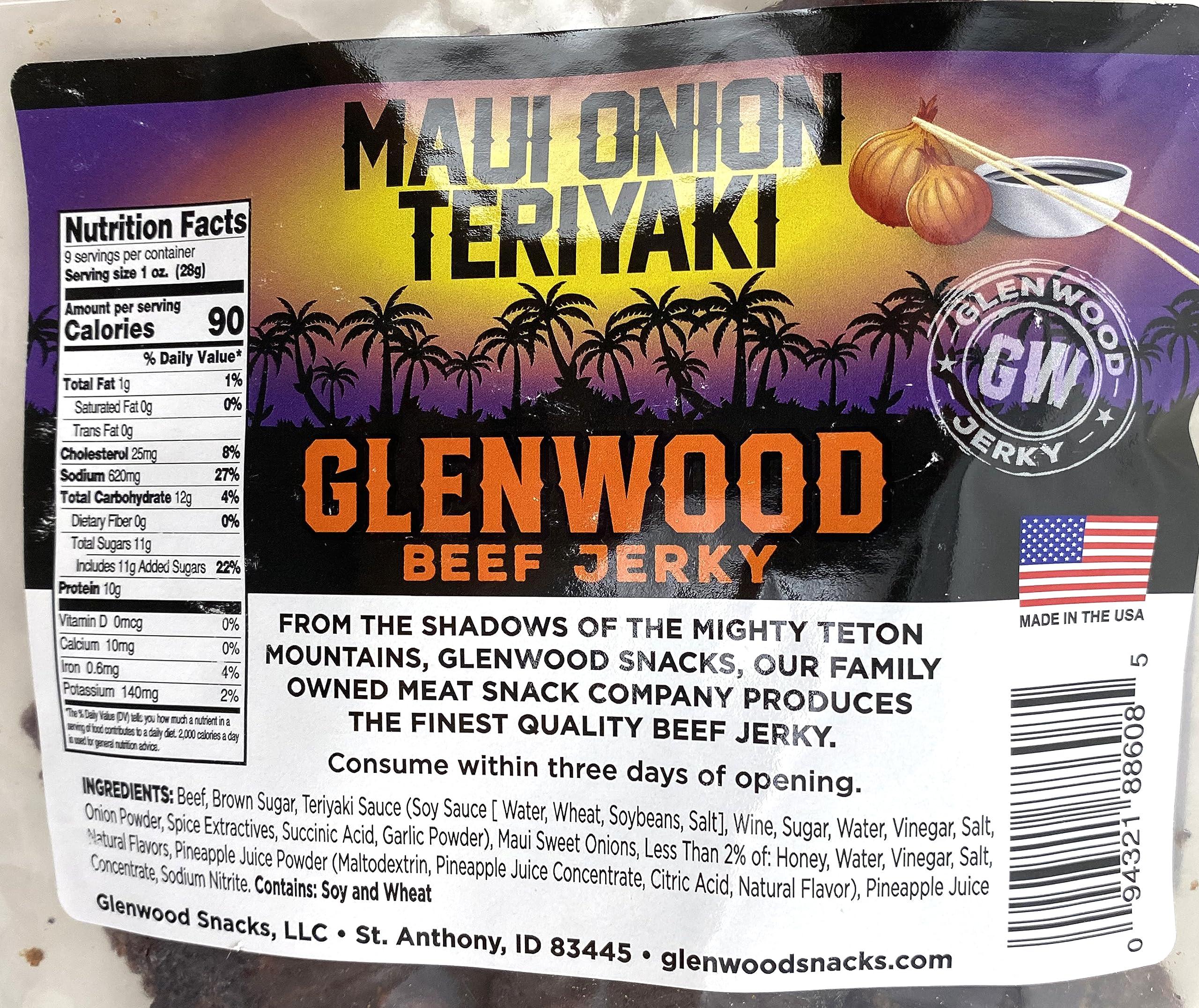 Glenwood Snacks Glenwood Snacks Beef Jerky Maui Onion Teriyaki Jerky 9 Ounce Resealable Bag