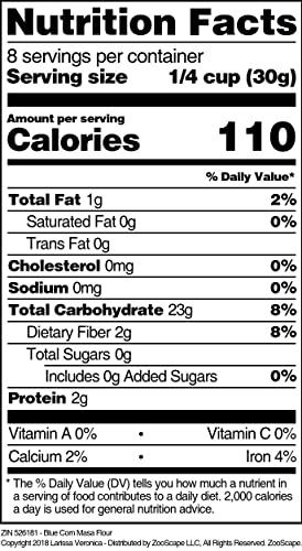 Larissa Veronica Blue Corn Masa Flour (16 oz, ZIN: 526181) - 3 Pack