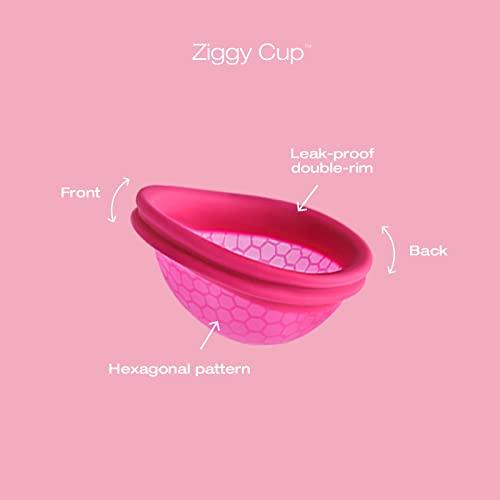 INTIMINA Intimina Ziggy Cup – Extra-Thin Reusable Menstrual Cup with Flat-fit Design
