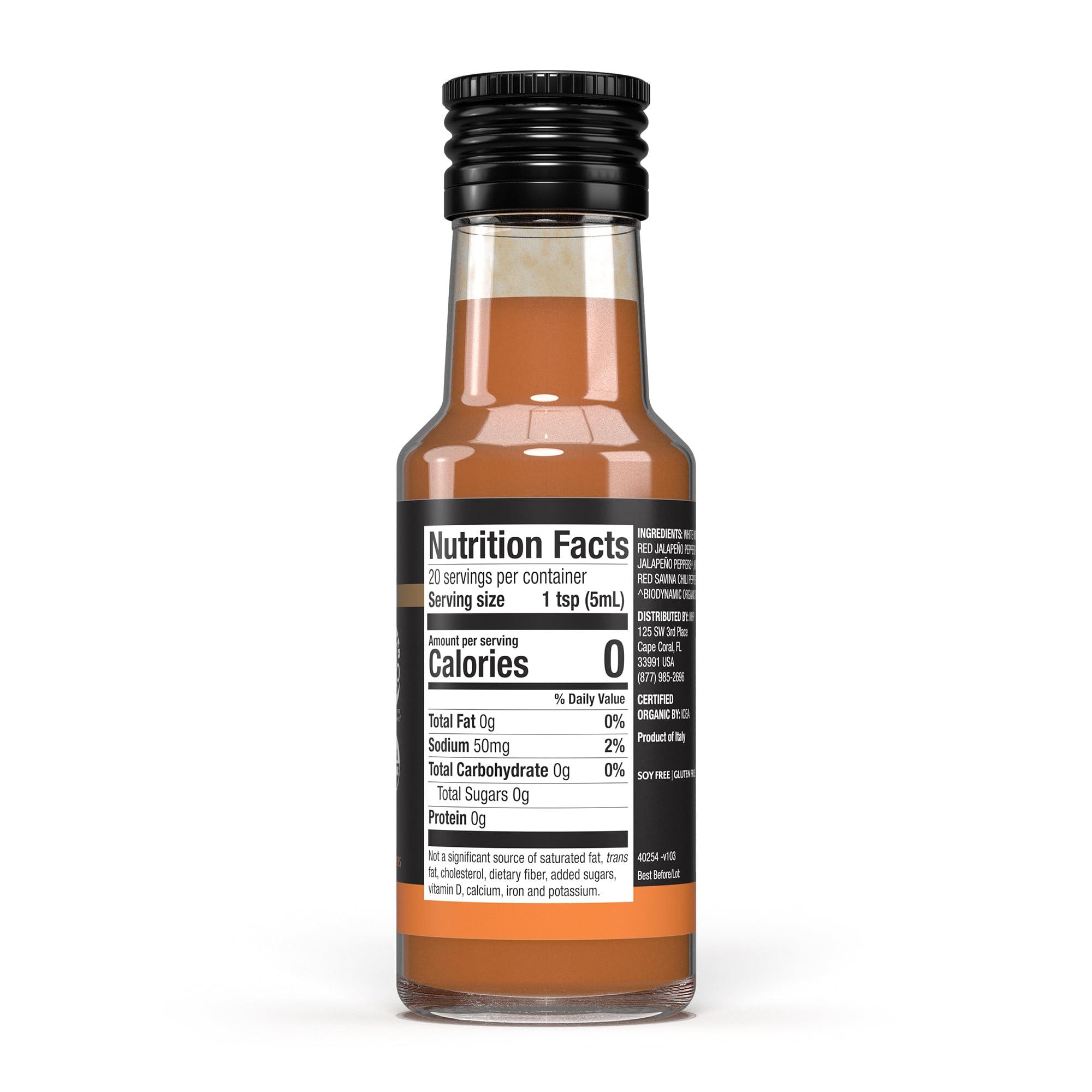 Dr. Mercola Solspring Biodynamic Organic Hot Sauce, Medium, 3.4 Fl. Oz. (100 mL), Jalapeno & Red Savina Peppers, Non-GMO, Gluten Free, Soy Free, Certified USDA Organic, Demeter Certified
