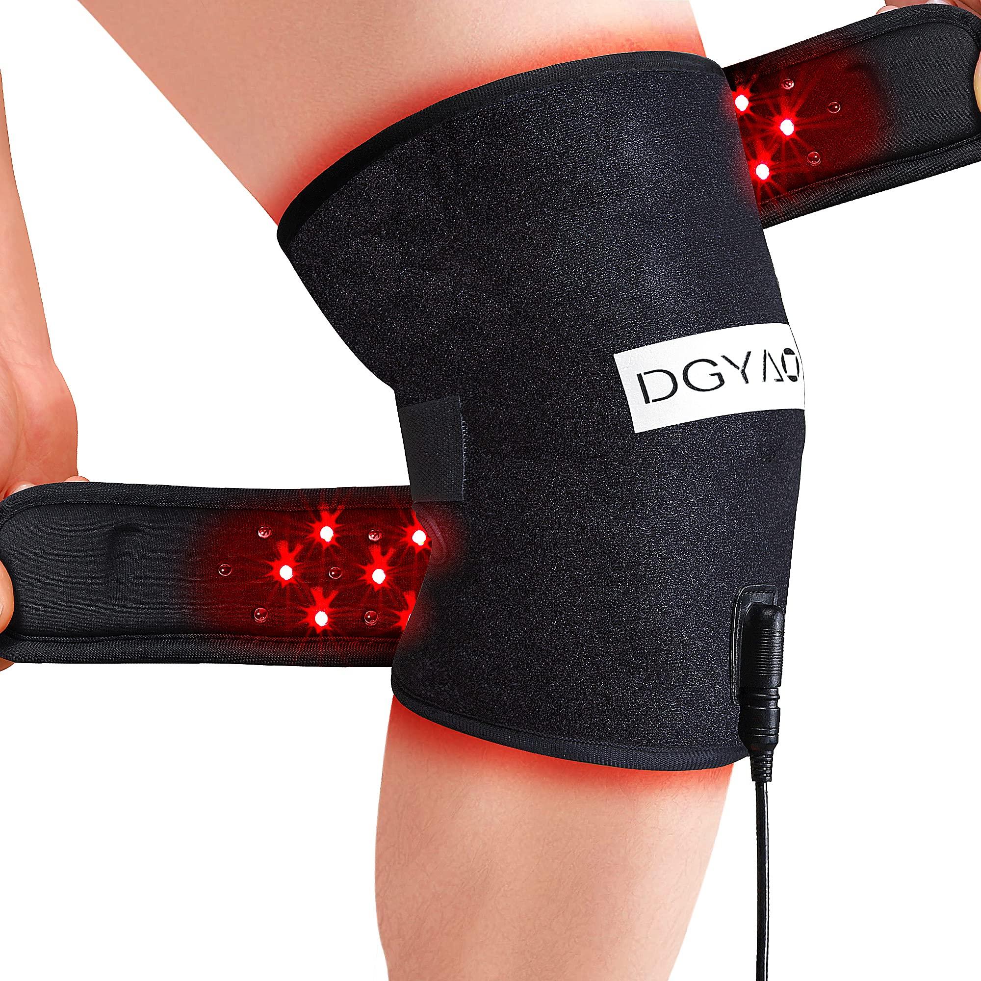 TUOB TUOB Knee Elbow Pain Therapy Device with 660nm Red Light and 880nm Near Infrared Red Light Benefits for Joint Pain Relief, Wearable Light Therapy Knee Device Relax Muscle Easily Use at Home Office
