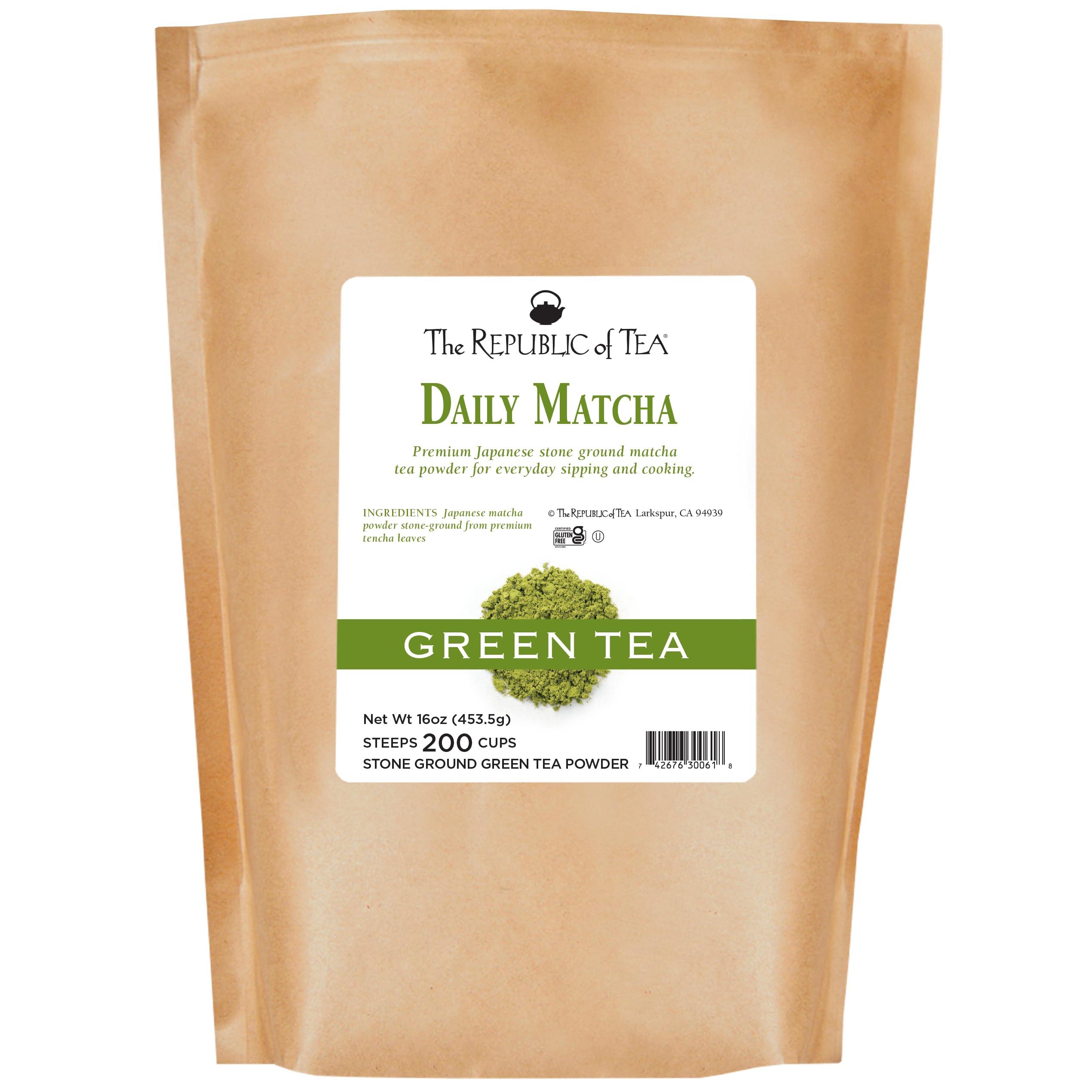 The Republic of Tea The Republic of Tea Japanese Daily Matcha Powder 1 lb Bulk Bag | Matcha Green Tea | 200 Servings
