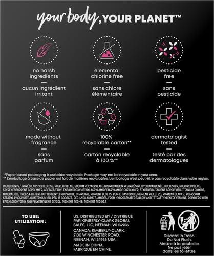 U by Kotex U by Kotex Balance Ultra Thin Overnight Pads with Wings, Extra Heavy Absorbency, 30 Count (Pack of 2)