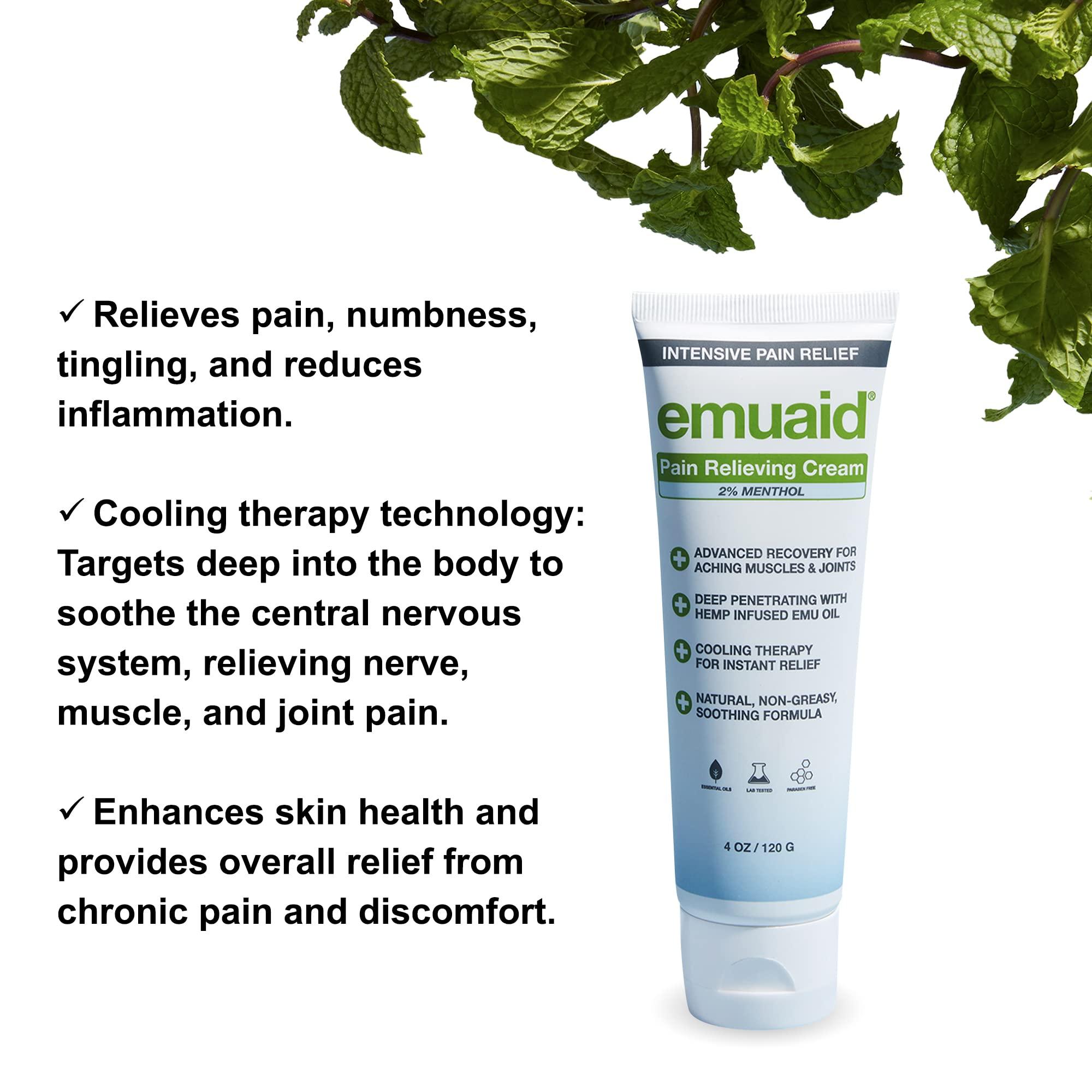 emuaid emuaid EMUAIDMAX Neuropathy Premium Bundle - EMUAIDMAX Maximum Strength 2oz with Pain Relieving Cream 5oz Ionic Silver Socks