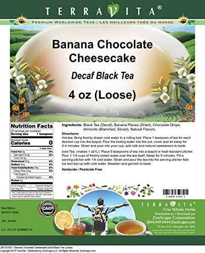 TerraVita Banana Chocolate Cheesecake Decaf Black Tea (Loose) (4 oz, ZIN: 541607)