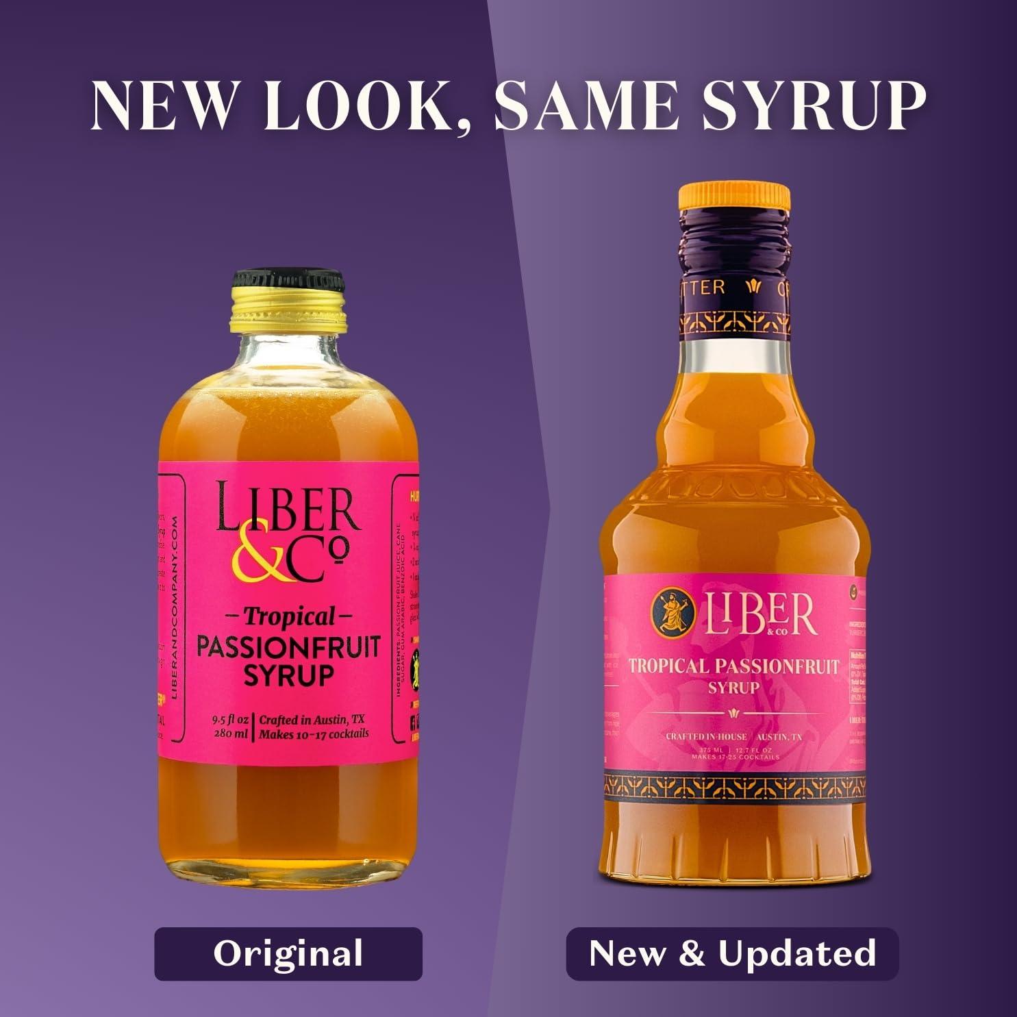 Liber & Co. Liber & Co. Tropical Passionfruit Syrup (12.7 oz) Made with Real Passion Fruit