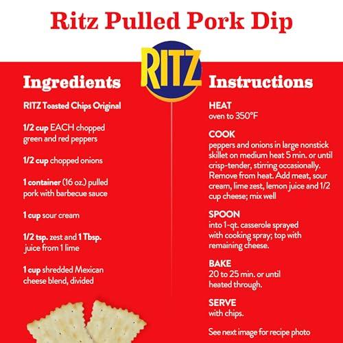 Ritz RITZ Toasted Chips Original Crackers, Family Size, 11.4 oz