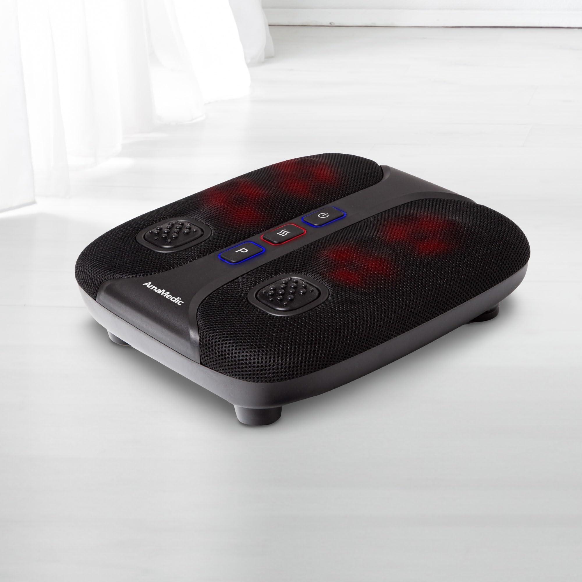 AmaMedic AmaMedic AM-50181 Sonic Vibration foot massager, 4 Massage Heads, Soothing Heat Therapy, 3 Massage Modes, 3 Shaking Plates