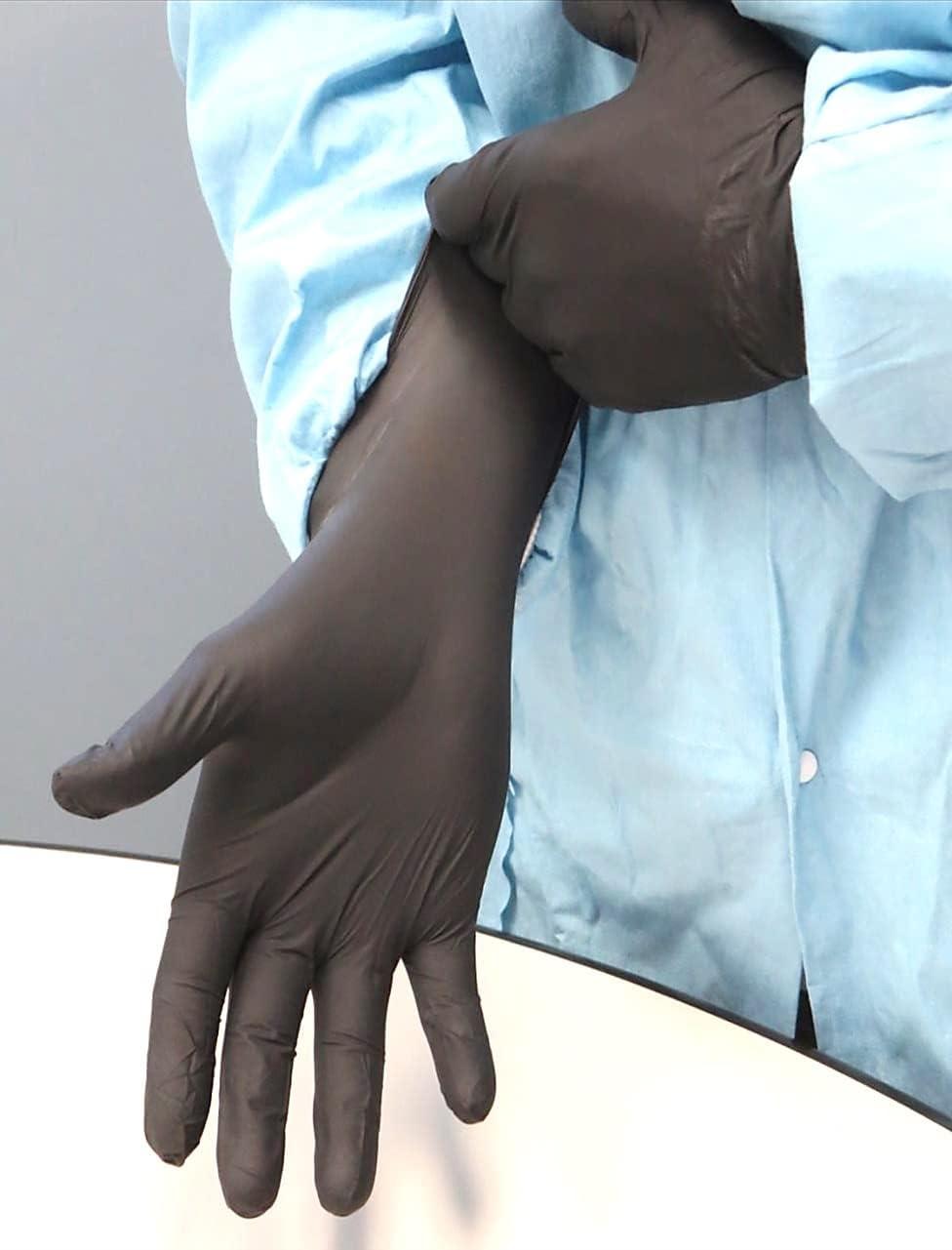 SHOWA SHOWA N-Dex 9700PF Disposable Accelerator-free Nitrile Glove, Powder Free, Small (Pack of 50)