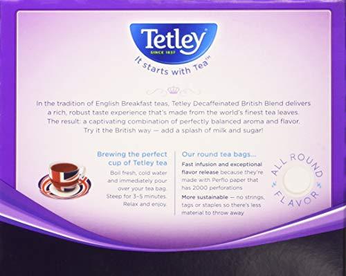 Tetley Tetley British Blend Decaffeinated Black Tea, 40 Tea Bags