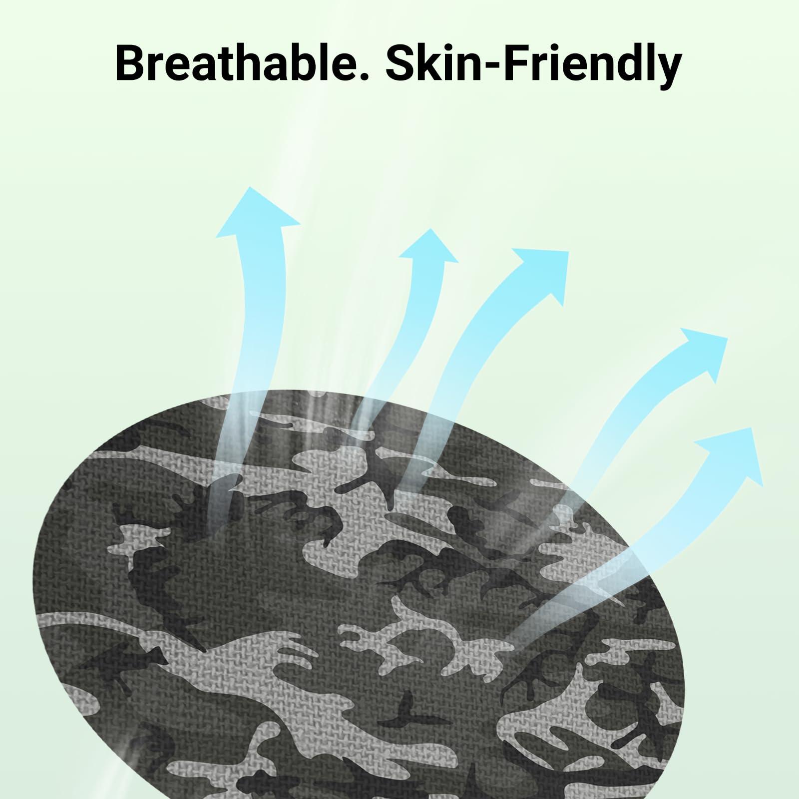 KOVOQ Kovoq Freestyle Libre 3 Sensor Adhesive Patches,Patterned Sensor Tape Protector,CGM Tape,16 pcs Colorful,Waterproof & Sweatproof,Sensor Covers for Kids Women Men,Sensor Tape,Camouflage