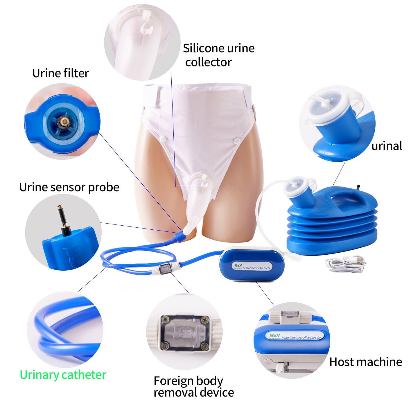 Merichealy Merichealy Urinary Incontinence Smart DeviceReusable, Portable, Fully Automatic, Intelligent Urine Trap with a Silicone Urine Collector and a Smart Host (Mixed-Gender Handheld)