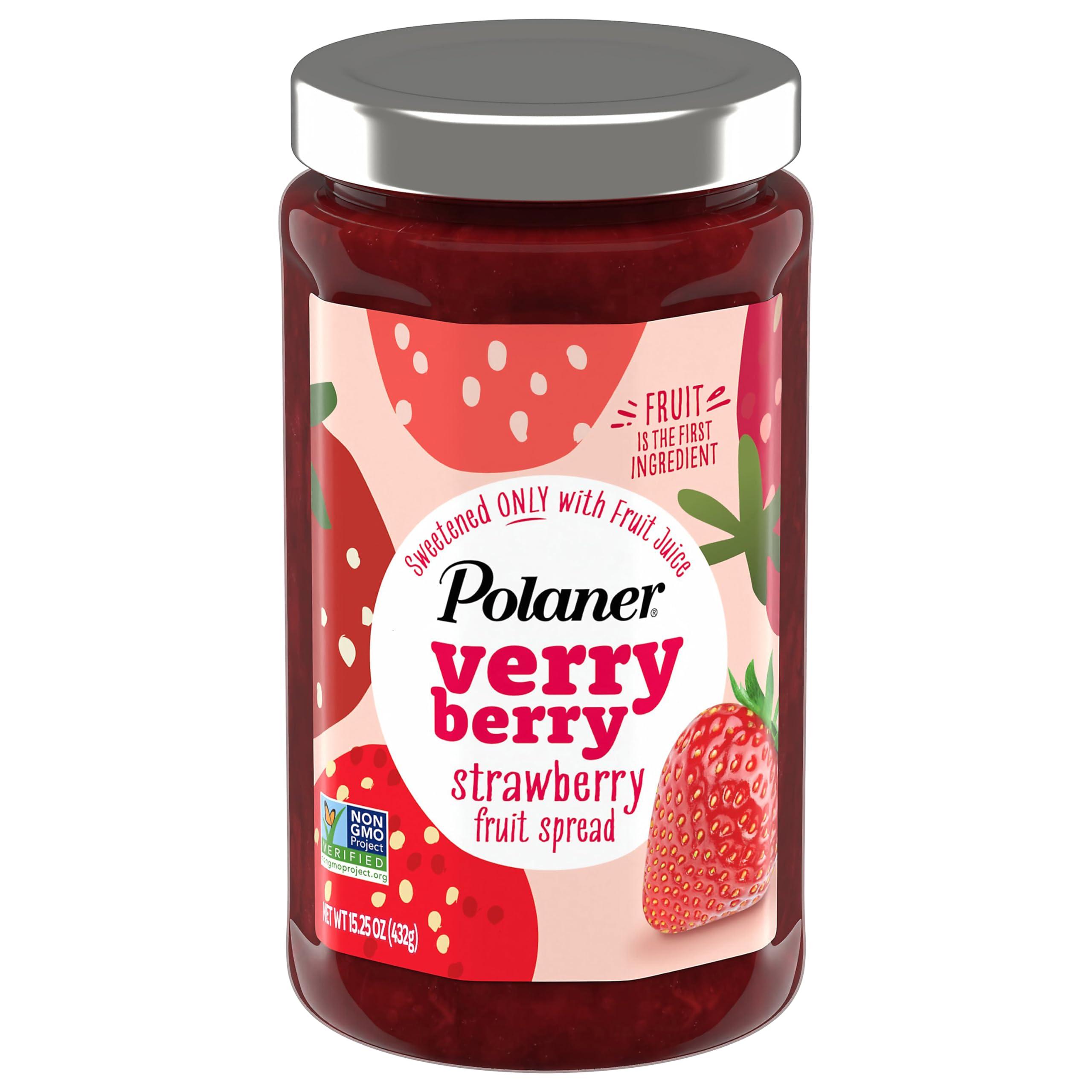 Polaner Polaner Verry Berry Fruit Spread, Strawberry, 15.25 Ounce