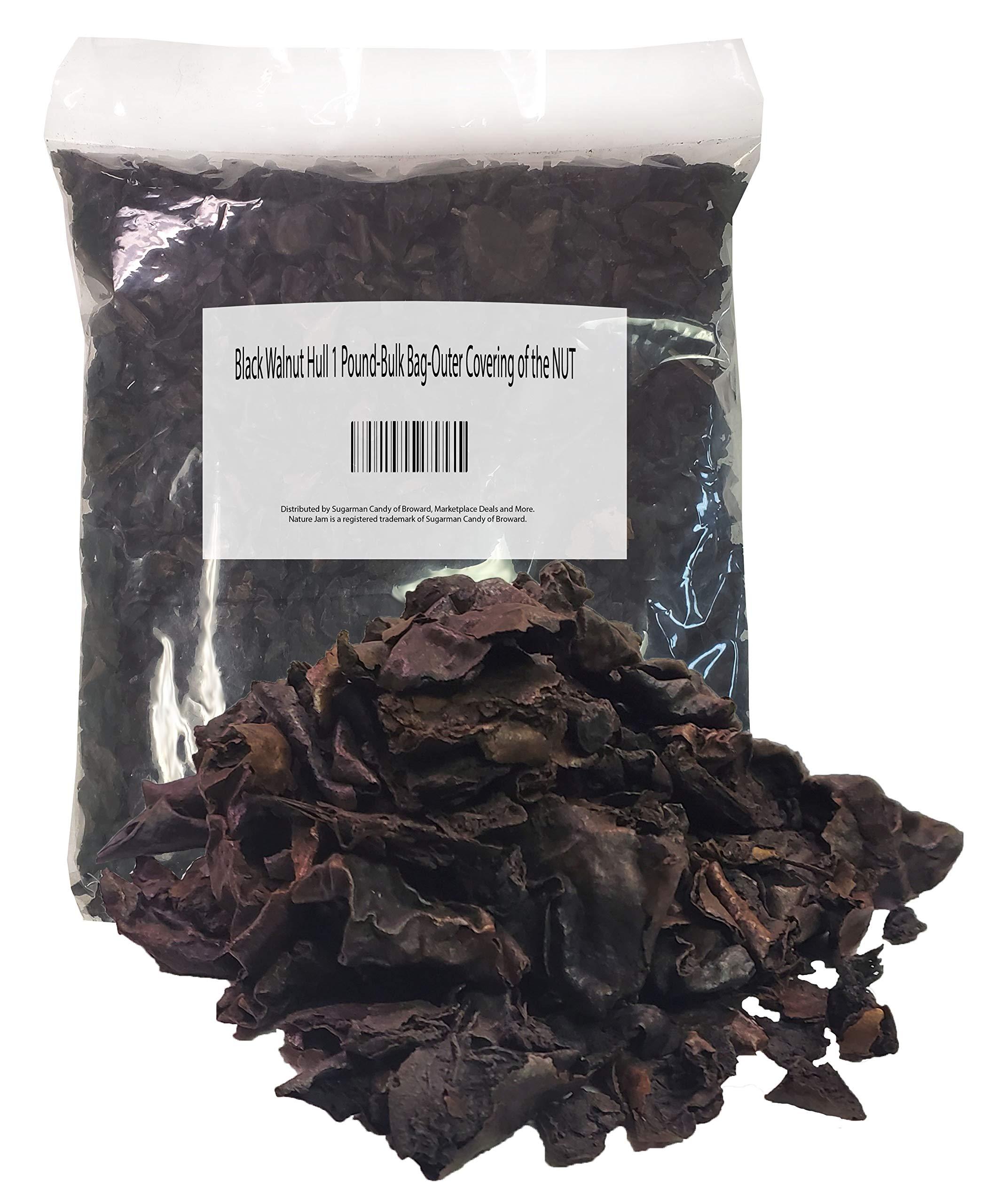 Naturejam Black Walnut Hull 1 Pound-Bulk Bag-Outer Covering of the NUT