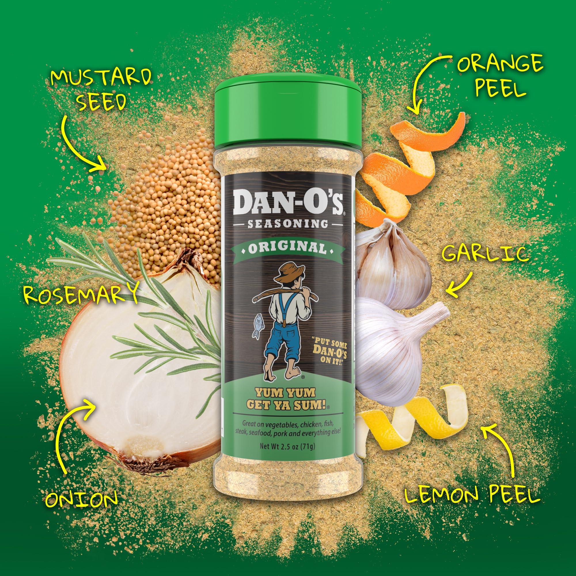 Dan-O\'s Dan-O\'s Original Seasoning - for Chicken, Meats, Veggies - Savory - All-Purpose, All-natural, 0 Sugar, 0 Calorie Seasoning for Cooking Anything for Dantastic Flavor - Online Exclusive (2.5 oz) 2 Pack