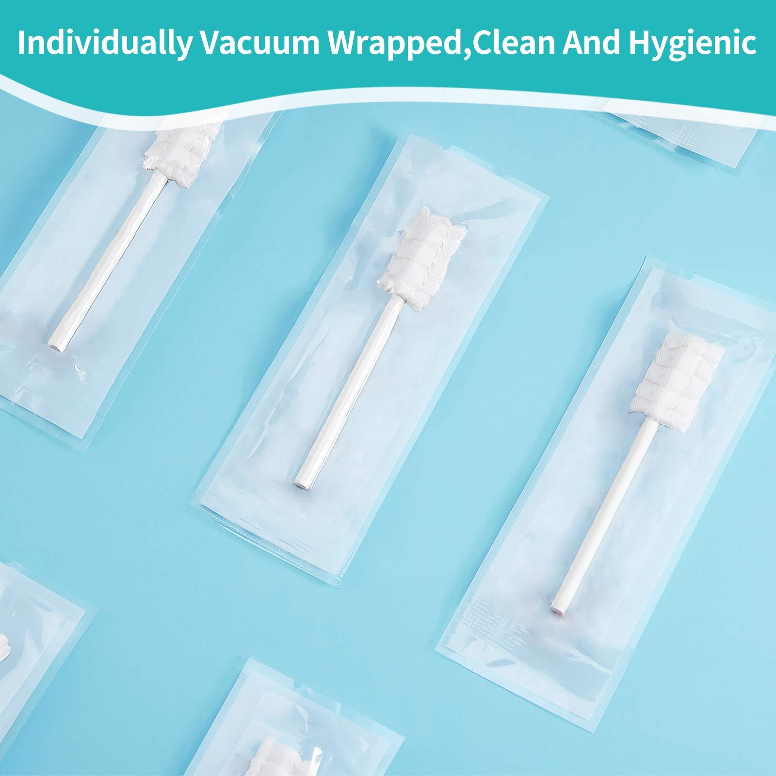 dearlomum dearlomum Baby Tongue Cleaner, Newborn Baby Toothbrush, 96PCS Disposable Infant Toothbrush Clean Baby Mouth,Gauze Gum Cleaner Toothbrush Baby Oral Cleaning Stick Dental Care for 0-36 Month Baby