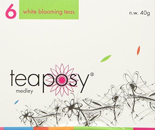 Teaposy Teaposy Medley (Variety of 6 Jasmine Scented Silver Needle White Blooming Teas with Herbal Flowers)
