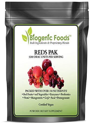 Biogenic Foods Reds Pak - Natural Super Fruit & Vegetable Blend w/Antioxidants & Phytonutrients ING: Organic Powder