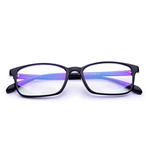 Jcerki Jcerki Matte Black Computer Reading Glasses 3.00 Anti-Blue Glare Eye Glasses Strain Blue Light UV Blocking Protection and Lightweight Computer Reading Glasses