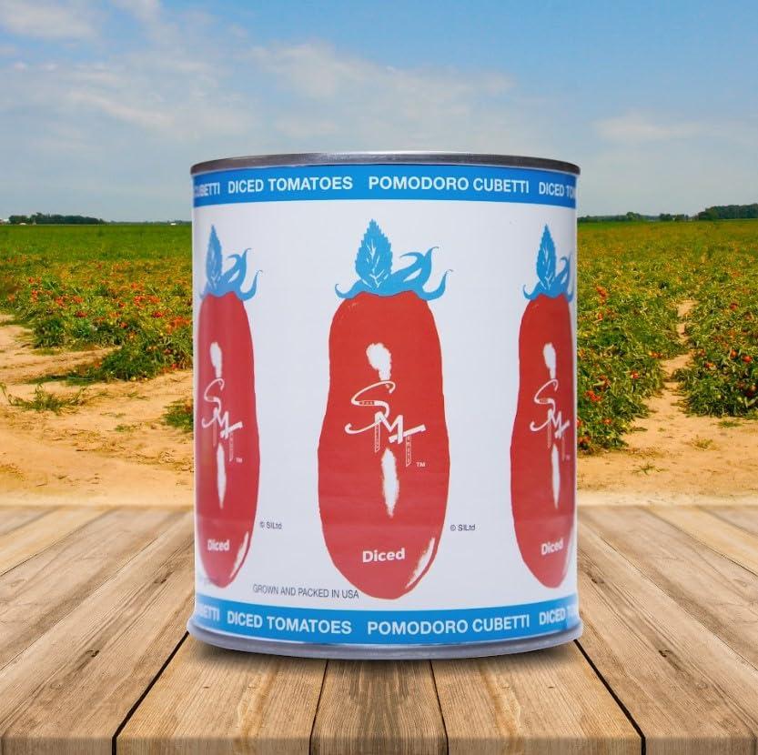 SMT SAN MERICAN TOMATO SMT San Merican Diced Tomatoes, 28 oz (Pack of 6)