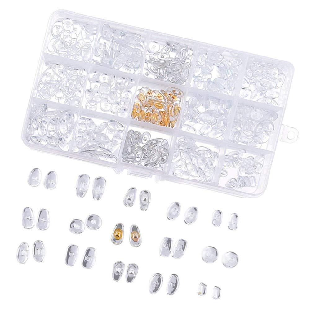 Milisten Milisten 1 Set Eyeglass Repair kit Nose Pads for Glasses Sunglasses Nose Pads Sunglass Repair kit Silicone Nose Pads Glasses Nose Grips Glasses Accessories Glasses Repair Tool Multifunction