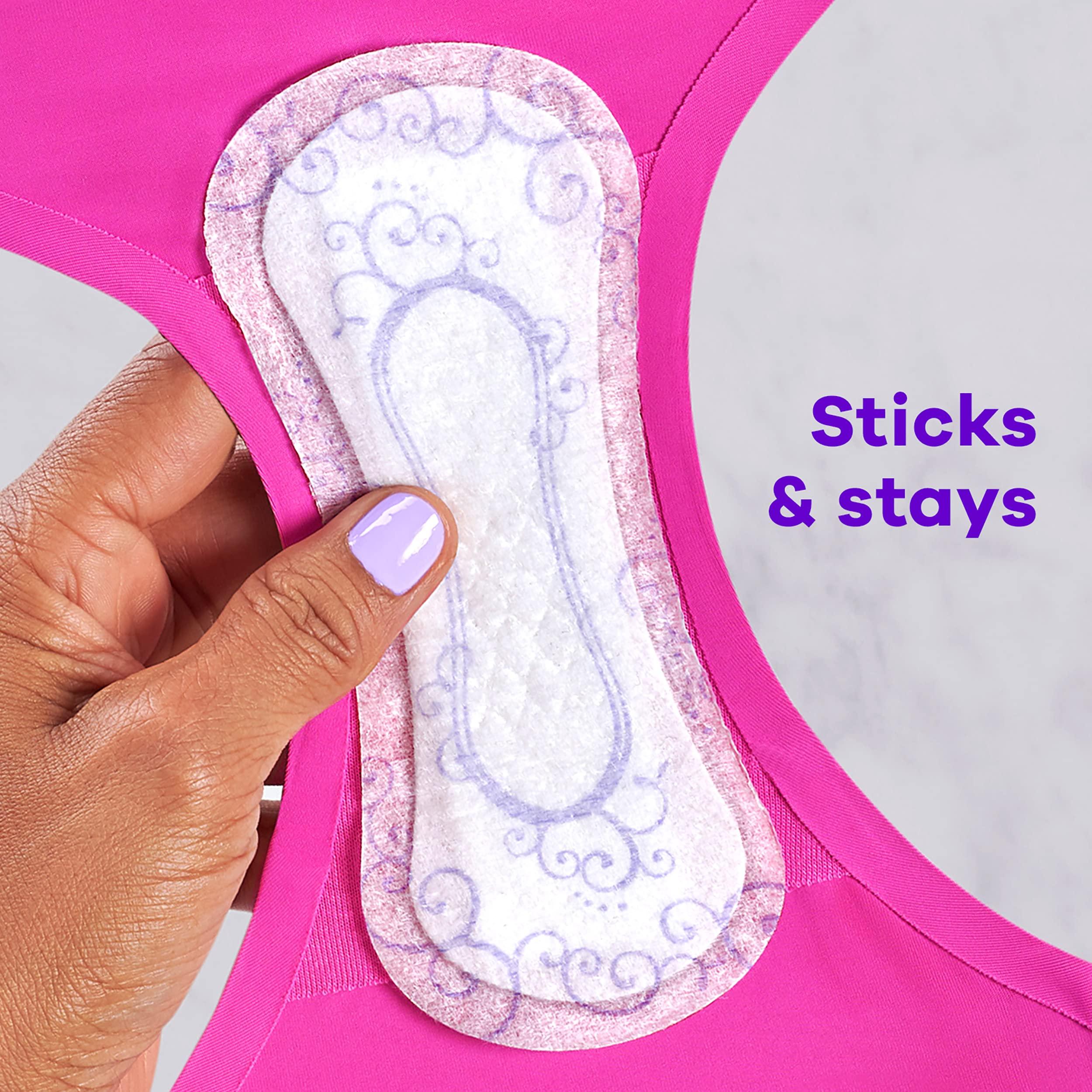 Always Always Radiant Liners, Unscented, 96 Count,Pack of 4 (Total 384 Count) (Packaging May Vary)