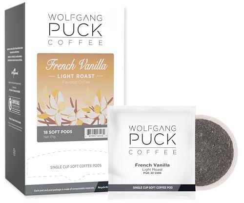 Wolfgang Puck Wolfgang Puck Coffee, French Vanilla Coffee, 9.5 Gram Pods, 18 Count