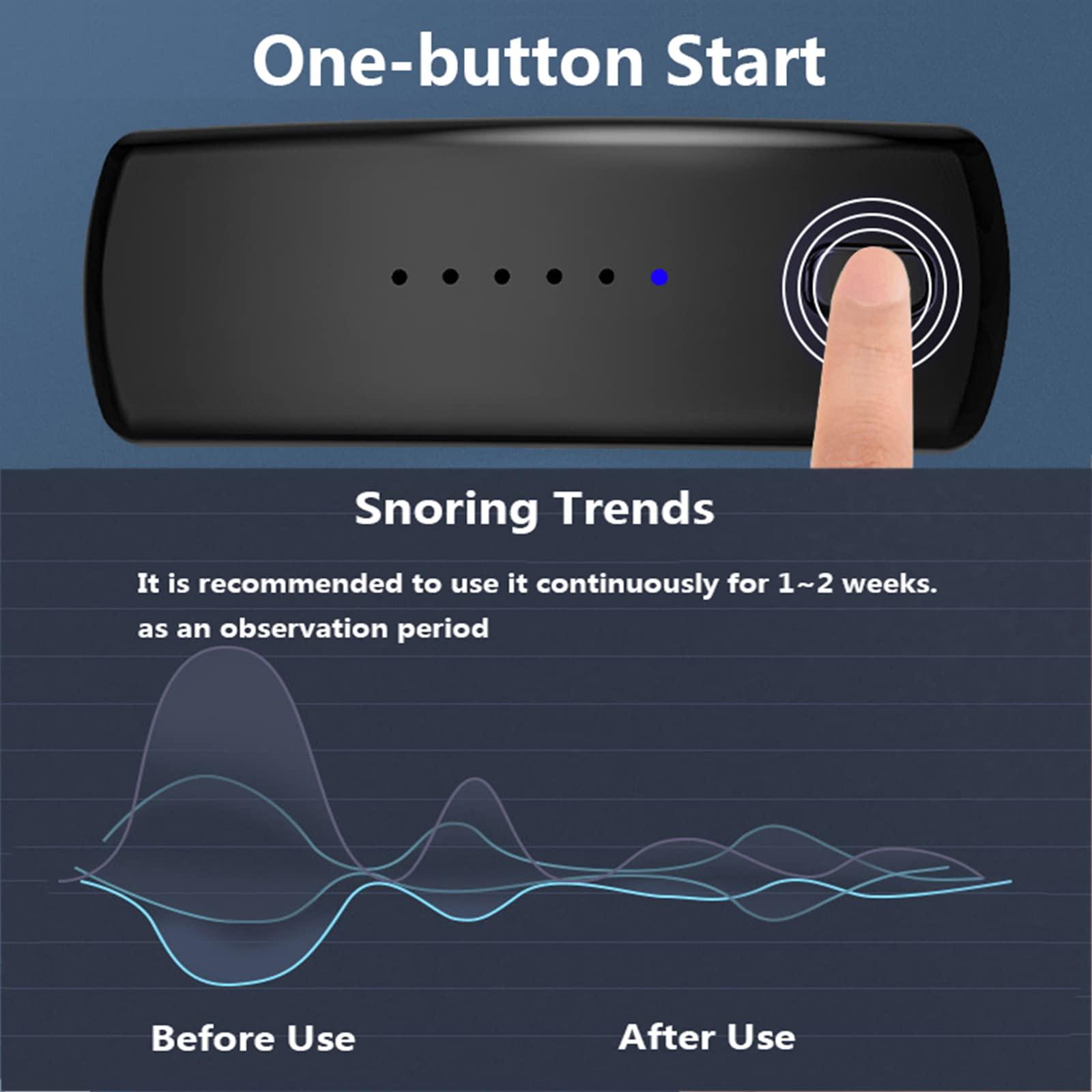 Walkervo Anti Snoring Devices with Fixing Strap Electric Snore Stopper Wearable Anti-snoring Chin Massager 6-Speed Wind Adjustment Stop Snoring Improve Sleep
