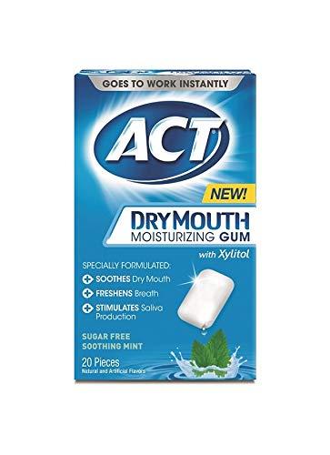 CHATTEM ACT Dry Mouth Gum, Variety Pack, 40 Count