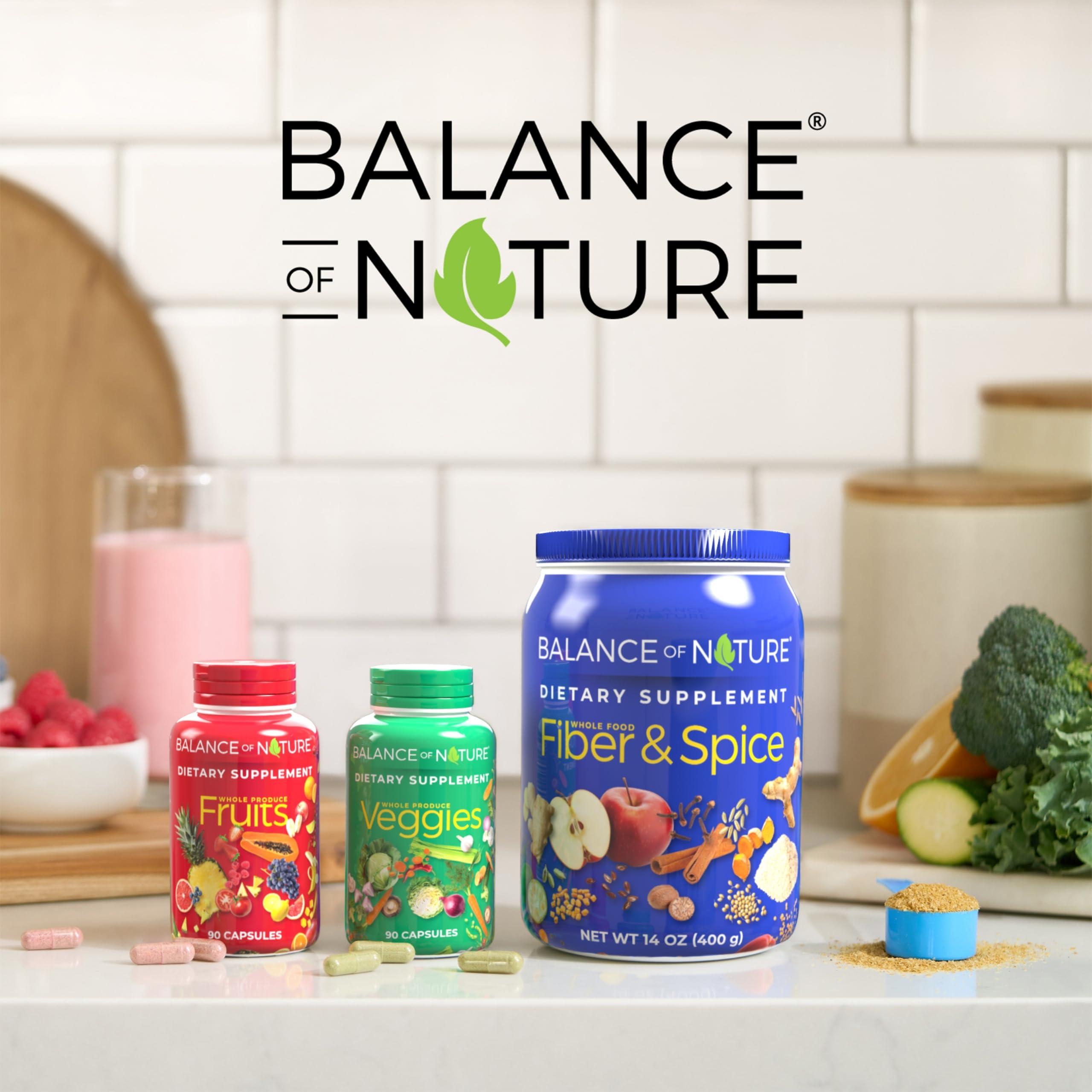 Balance of Nature Balance of Nature Whole Food Supplement with Fruit and Vegetable Ingredients for Women, Men, and Kids - 90 Capsules, 3 Sets