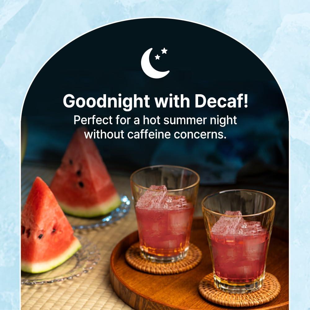 TEAZEN Teazen Summer Watermelon Iced Tea, Sugar Free, Uva Black Tea, Hydration Drink Mix, Decaf, 10 Sticks, 1.76oz