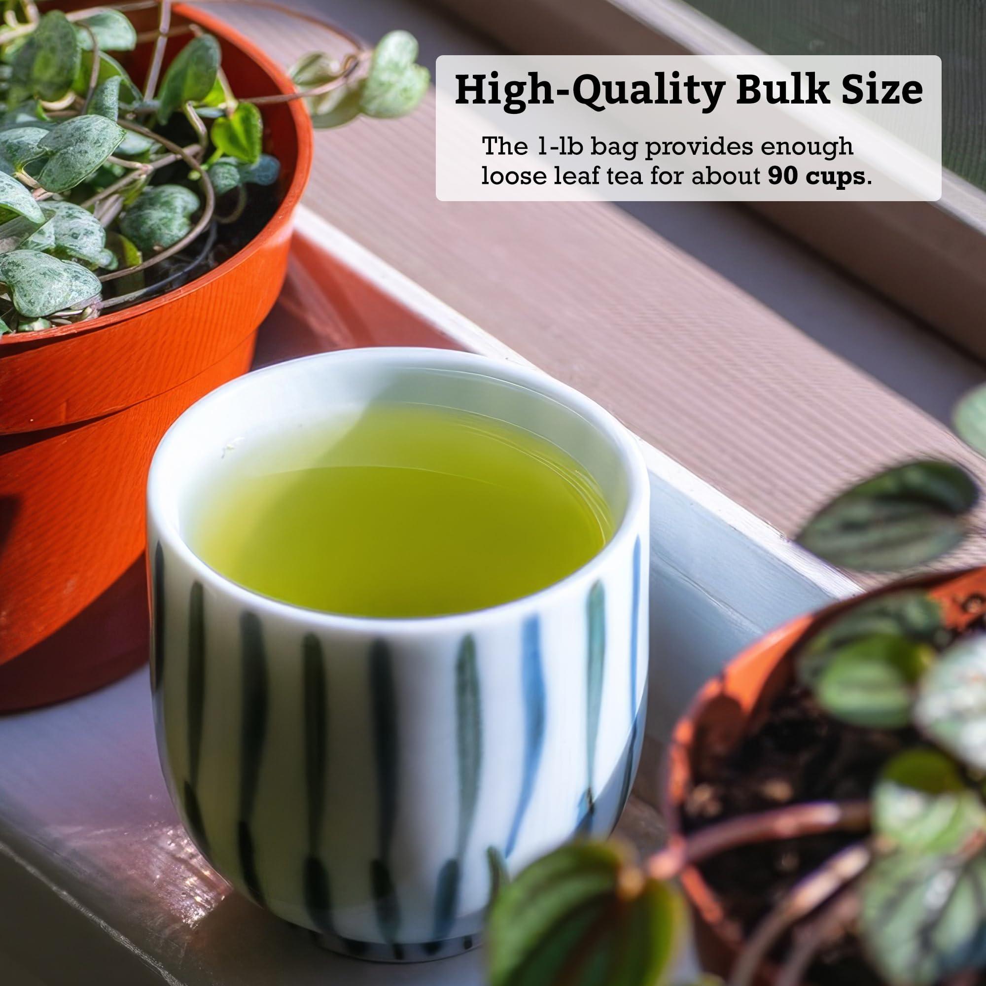 Sugimoto Tea SUGIMOTO TEA Japanese Sencha Green Tea Leaf Bulk 1.0 lb (454 g) Pack of 1