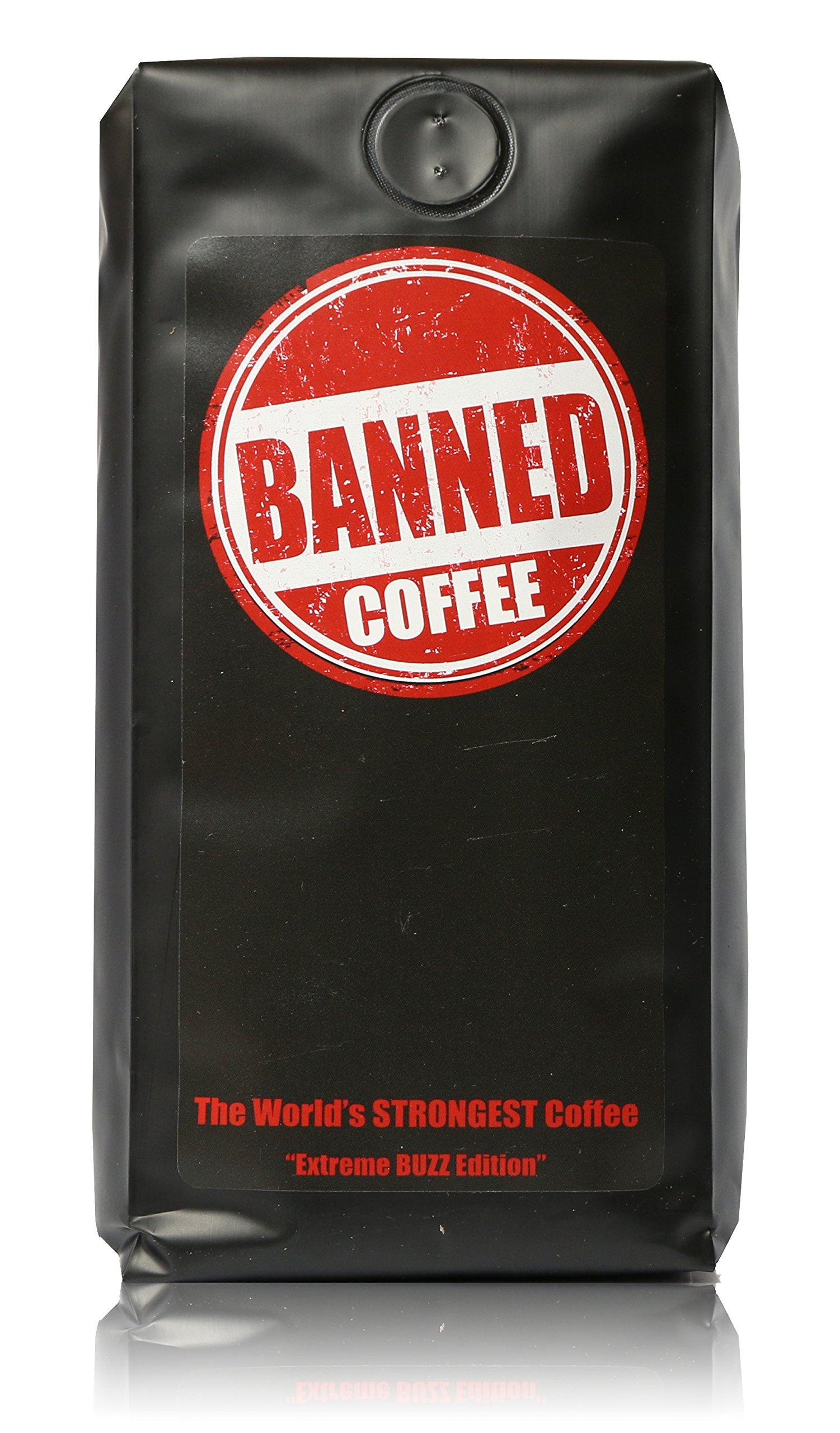 Banned Coffee Banned Coffee Whole Bean World's most delicious Strongest Coffee - Our Best Medium Dark Roast - 1 LB Bag