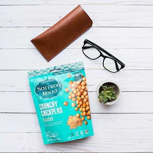 Saffron Road Saffron Road Organic Crunchy Chickpea Snacks-Gluten Free, Non-GMO, Kosher, Vegan (Falafel, 6 oz (6 Pack))