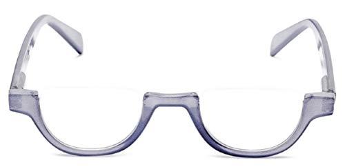 Incredible Bargains The Shay Colorful Semi-Rimless Half Reader Reading Glasses, 2.50 Lavender