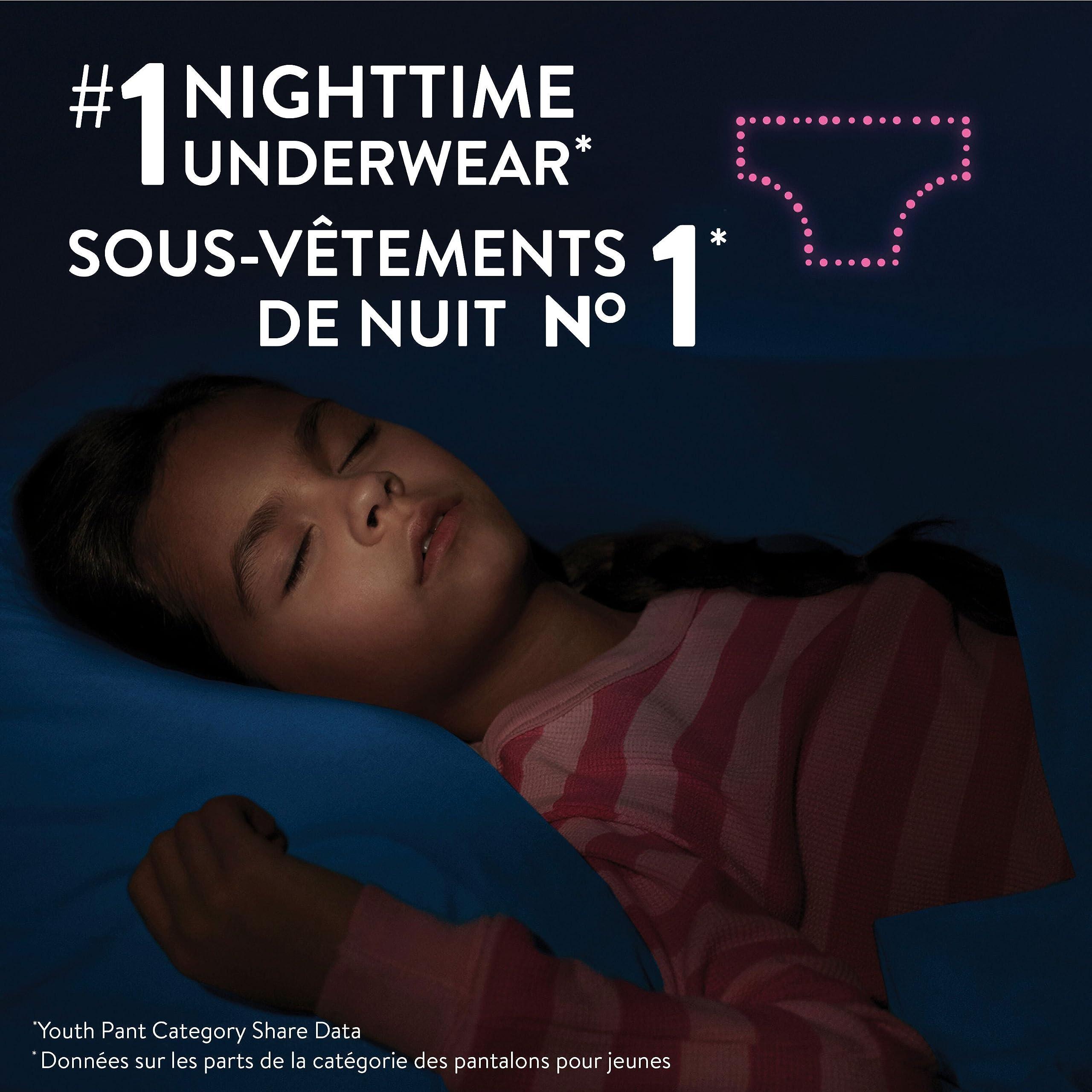 GoodNites Huggies Goodnites Training Pants, Girls Bedwetting NightTime Underwear, Size XS, 28-43 lbs, 44 Count, Giga Pack